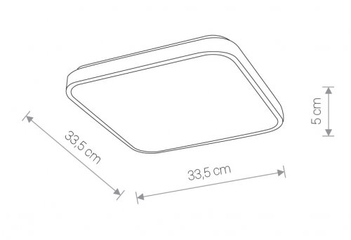 Потолочный светильник Nowodvorski 9166 AGNES SQUARE LED White 16W (27342)