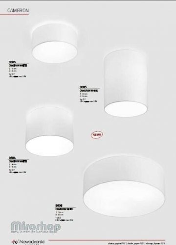 Потолочный  светильник  Nowodvorski  9605  CAMERON  White  (93028)