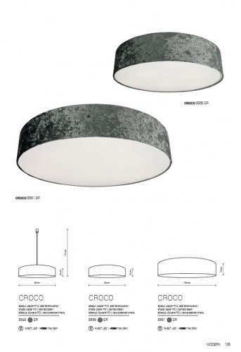 Стельовий світильник Nowodvorski 8961 CROCO GRAYX (23384)