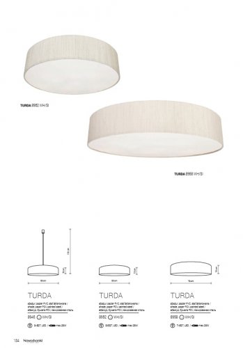 Потолочный светильник Nowodvorski 8958 TURDA White (23419)