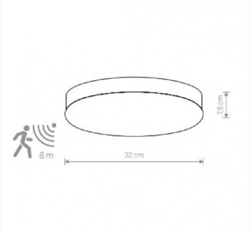 Потолочный светильник Nowodvorski 8828 KASAI SATIN NICKEL SENSOR (23536)