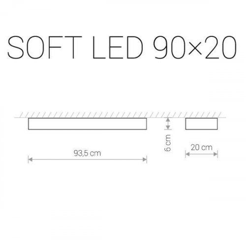 Потолочный светильник Nowodvorski 9531 SOFT LED Graphite 90X20 (12341)