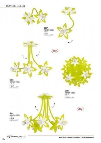 Люстра Nowodvorski 6900 FLOWERS GREEN (84775)