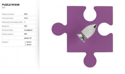 Бра Nowodvorski 6383 PUZZLE ROSSE (78795)