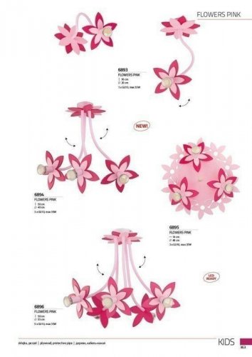 Люстра  Nowodvorski  6896  FLOWERS  PINK  (84765)