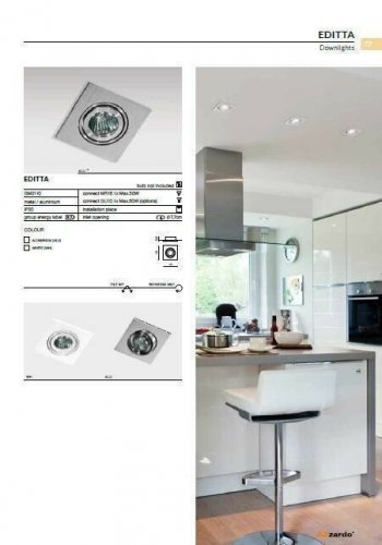 Світильник точковий Azzardo AZ0806 Editta (aluminium) (GM2110-ALU) (76041)