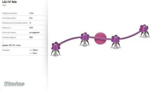 Люстра Nowodvorski 1734 Lili 