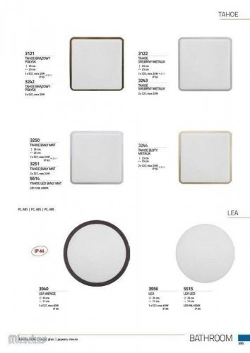 Светильник для ванной Nowodvorski 3122 TAHOE Silver metalik (66367)