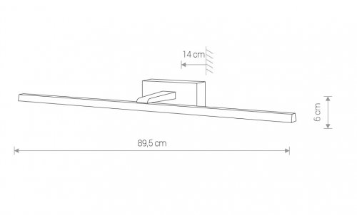 Настінний світильник Nowodvorski 9176 VAN GOGH LED Chrom L (23441)