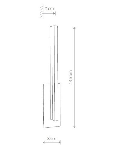 Настенный  светильник  Nowodvorski  9156  SPARTA  LED  (23345)