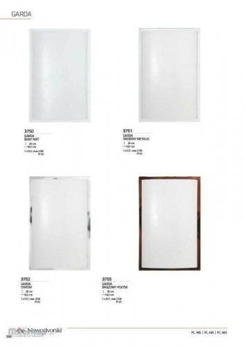 Світильник для ванною Nowodvorski 3750 GARDA White mat (66376)