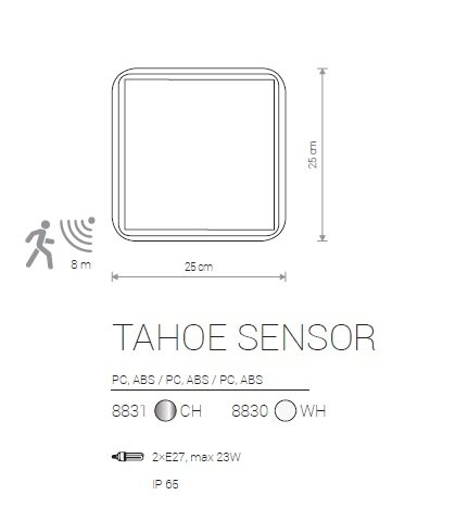 Настінний світильник Nowodvorski 8831 TAHOE Chrom SENSOR (23958)