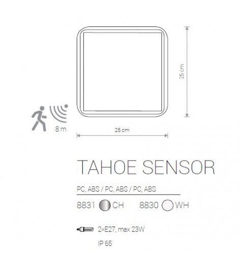 Настенный светильник Nowodvorski 8830 TAHOE White SENSOR