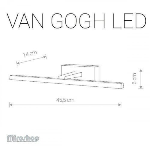 Настінний світильник Nowodvorski 9351 VAN GOGH LED Black S (12320) 