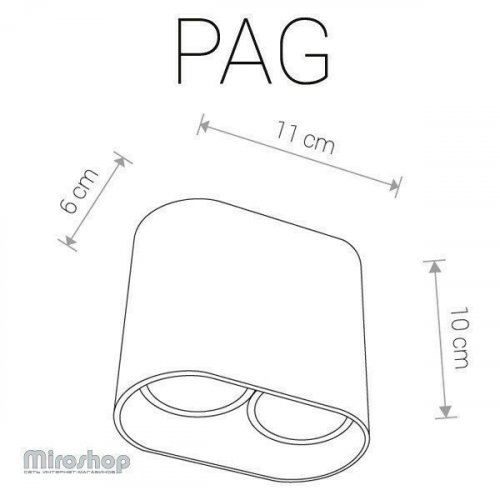 Світильник точковий Nowodvorski 9386 PAG Black (11678)