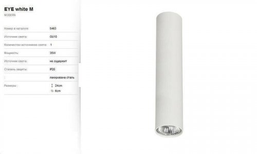 Світильник точковий Nowodvorski 5463 EYE White (66475)