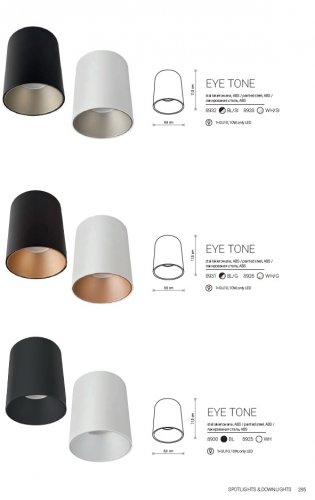 Точковий світильник Nowodvorski 8931 EYE TONE Black-Gold (23354)