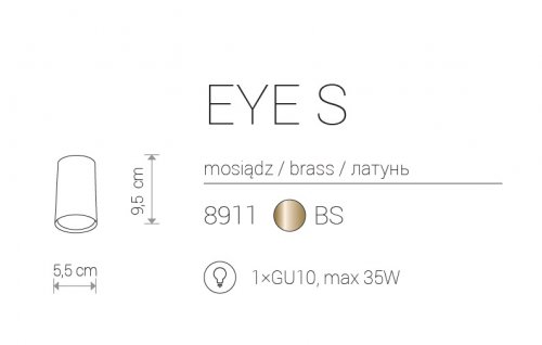Точковий світильник Nowodvorski 8911 EYE BRASS (23597) 