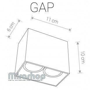 Світильник точковий Nowodvorski 9385 GAP White (11788)