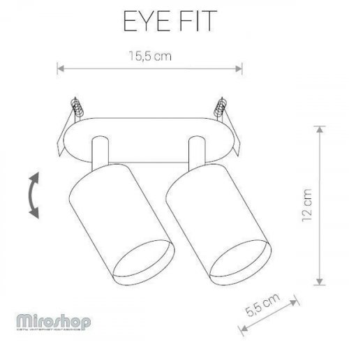 Спот Nowodvorski 9398 EYE FIT Black (11679)