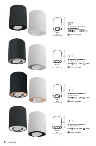 Точковий світильник Nowodvorski 8898 SET White-Black (23489)
