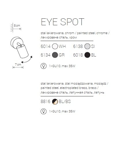 Спот Nowodvorski 8816 EYE SPOT BRASS (27358)