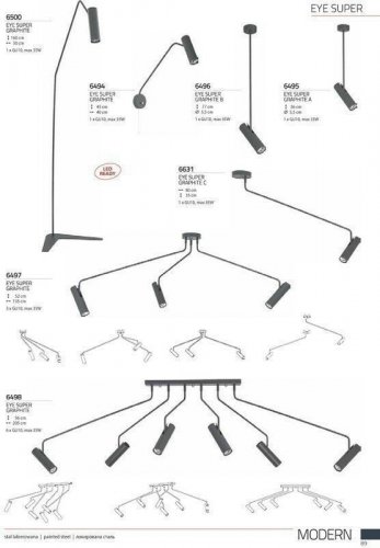 Спот Nowodvorski 6498 EYE SUPER Graphite (78601) 