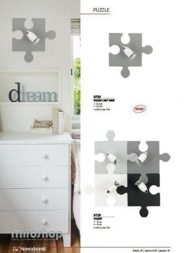 Спот Nowodvorski 9730 PUZZLE GRAY (93009) 