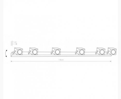 Спот Nowodvorski 8810 CUBOID Black