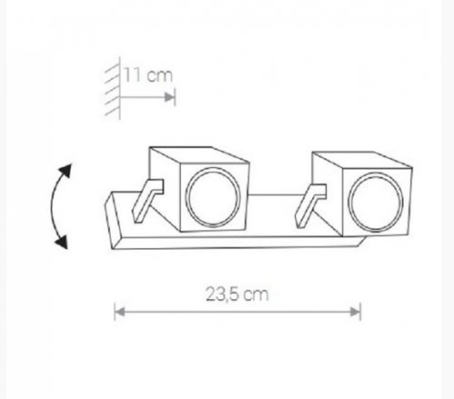 Спот Nowodvorski 8807 CUBOID Black (23884)