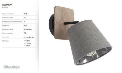 Спот Nowodvorski 9718 AWINION (93007)