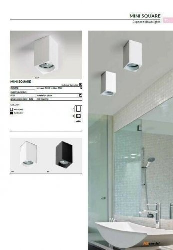 Світильник точковий Azzardo AZ1381 Mini Square (white) (GM4209-WH) (23747) 