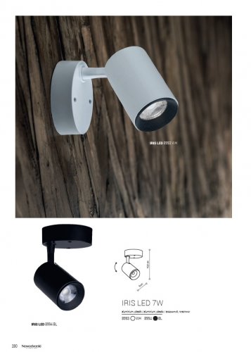 Спот Nowodvorski 8994 IRIS LED Black 7W (23603)