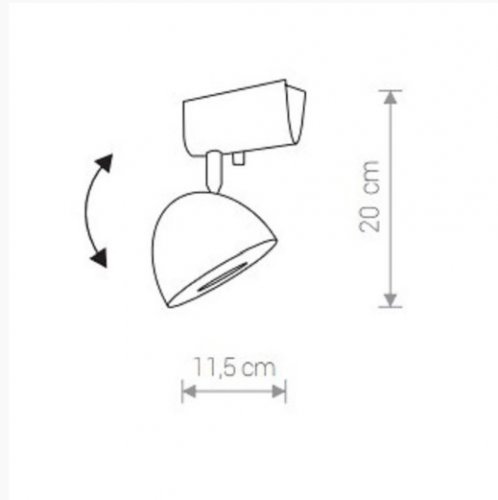 Спот  Nowodvorski  8838  VESPA  Black  (23946)