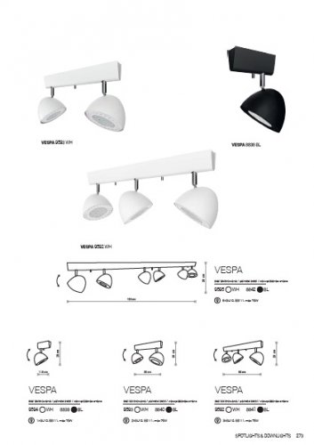 Спот  Nowodvorski  8838  VESPA  Black  (23946)