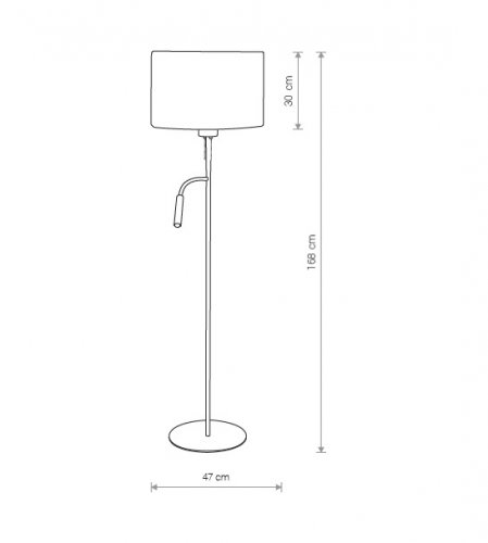 Торшер  Nowodvorski  9074  HOTEL  PLUS  White  (27334)