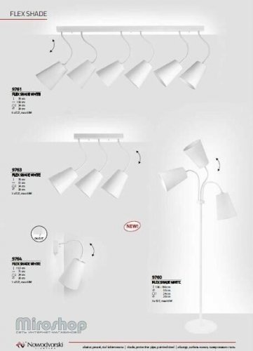 Торшер Nowodvorski 9760 FLEX SHADE White (93153)
