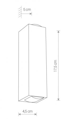 Настінний світильник Nowodvorski 9113 LENS LED White (23584) 