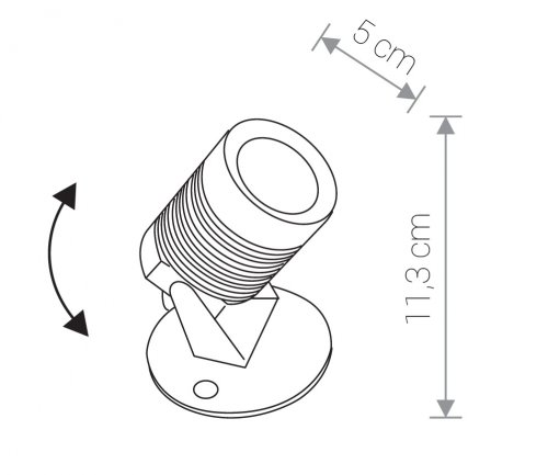 Ґрунтовий світильник Nowodvorski 9101 SPIKE LED S (23471)