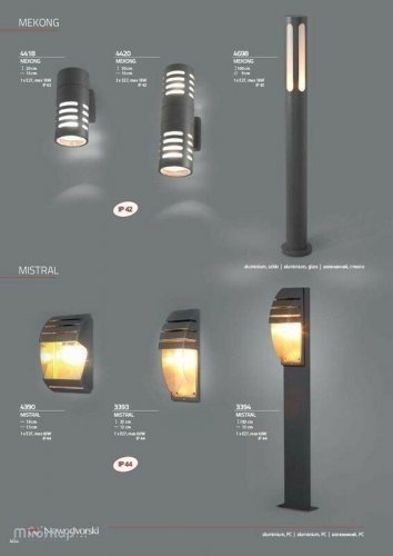 Вуличний світильник Nowodvorski 3393 MISTRAL (58201) 