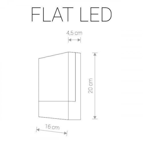 Настінний світильник Nowodvorski 9422 FLAT LED 12W (11790)