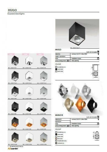 Світильник точковий Azzardo AZ0827 Hugo (white) (GM4104-WH)