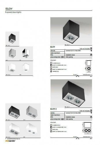 Світильник точковий Azzardo AZ0872 Eloy (white/aluminium) (GM4106-WH-ALU) (76044) 