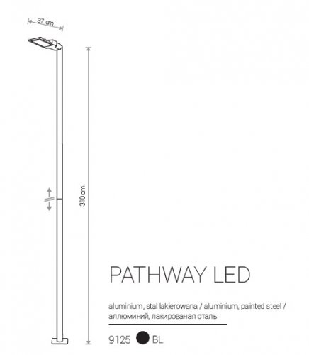 Ліхтарний стовп Nowodvorski 9125 PATHWAY LED L