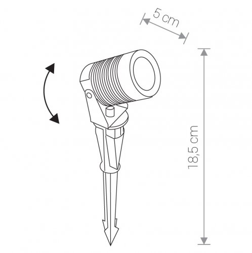 Ґрунтовий світильник Nowodvorski 9100 SPIKE LED M (23366)