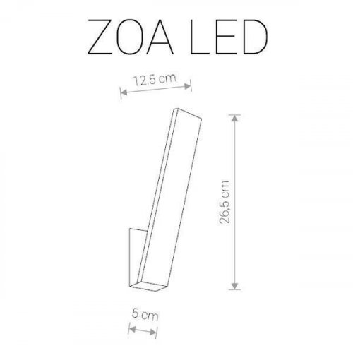 Настінний світильник Nowodvorski 9421 ZOA LED 10W (11753)
