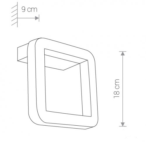 Настінний світильник Nowodvorski 9120 THIKA LED (23368)