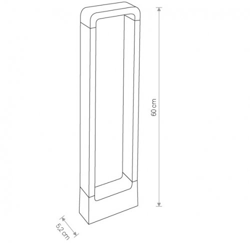 Вуличний стовпчик Nowodvorski 9118 THIKA LED (23613)