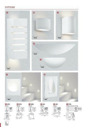 Светильник настенный Searchlight 8436 Gypsum (21401)