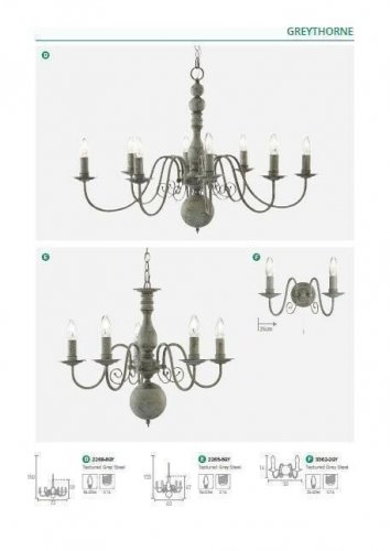 Бра Searchlight 3362-2GY Greythorne (21350)